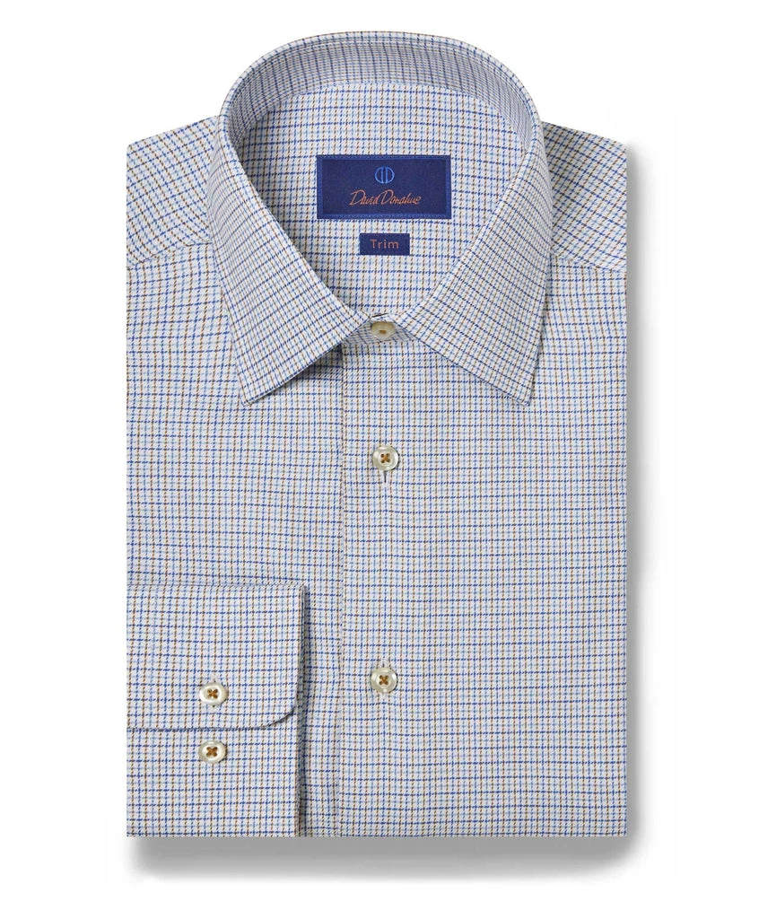 Blue & Dune Twill Check Dress Shirt