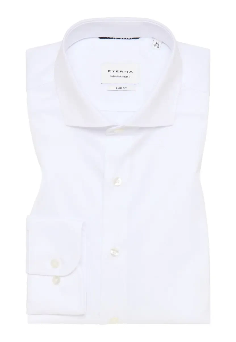 White Long Sleeve Shirt Slim