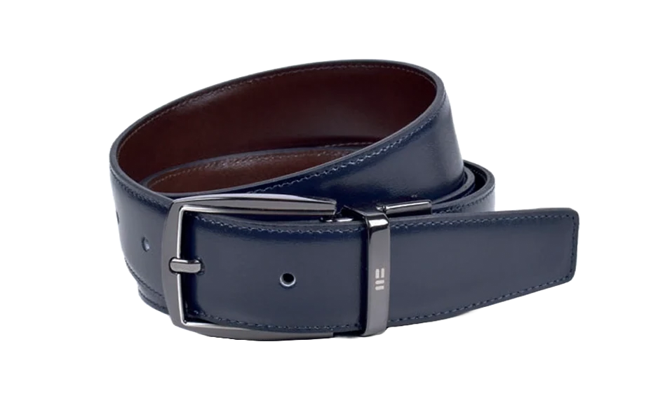 Navy Blue and Brown